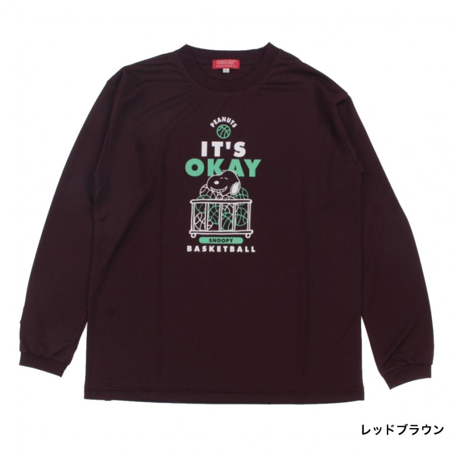 オンザコート メンズ レディス バスケットボール 長袖Tシャツ PEANUTS