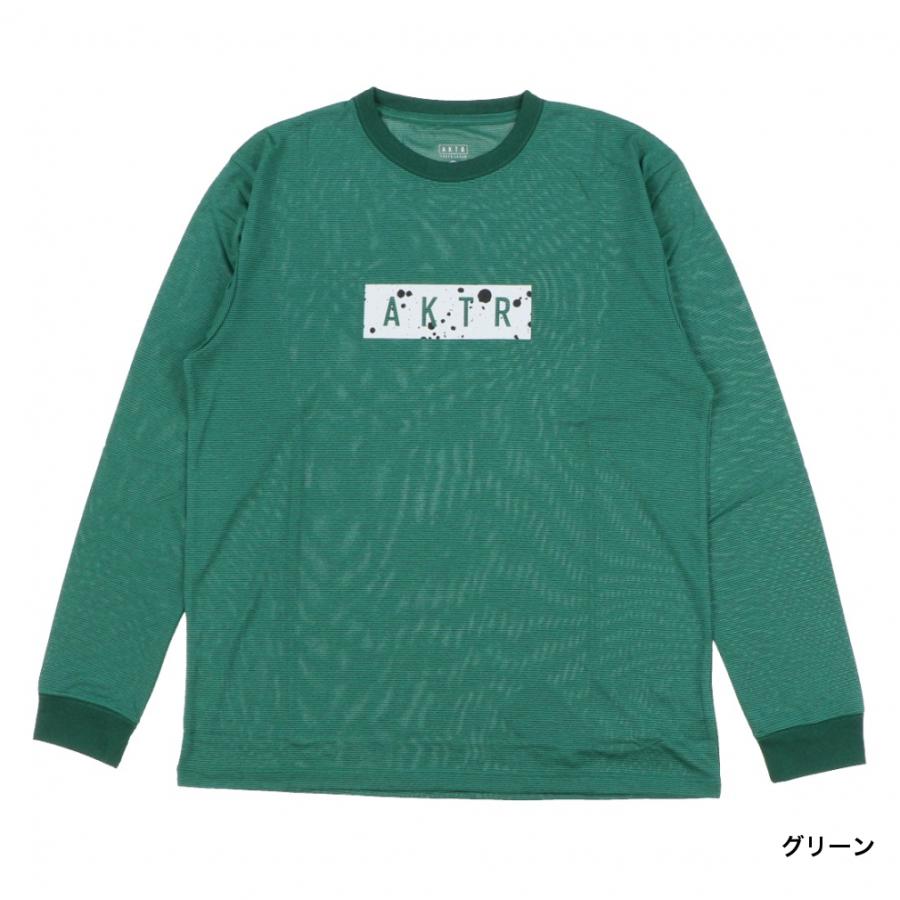 アクター メンズ レディス バスケットボール 長袖Tシャツ SPLASH BOX LOGO L/S SPORTS TEE 223-013005 AKTR｜alpen-group｜02