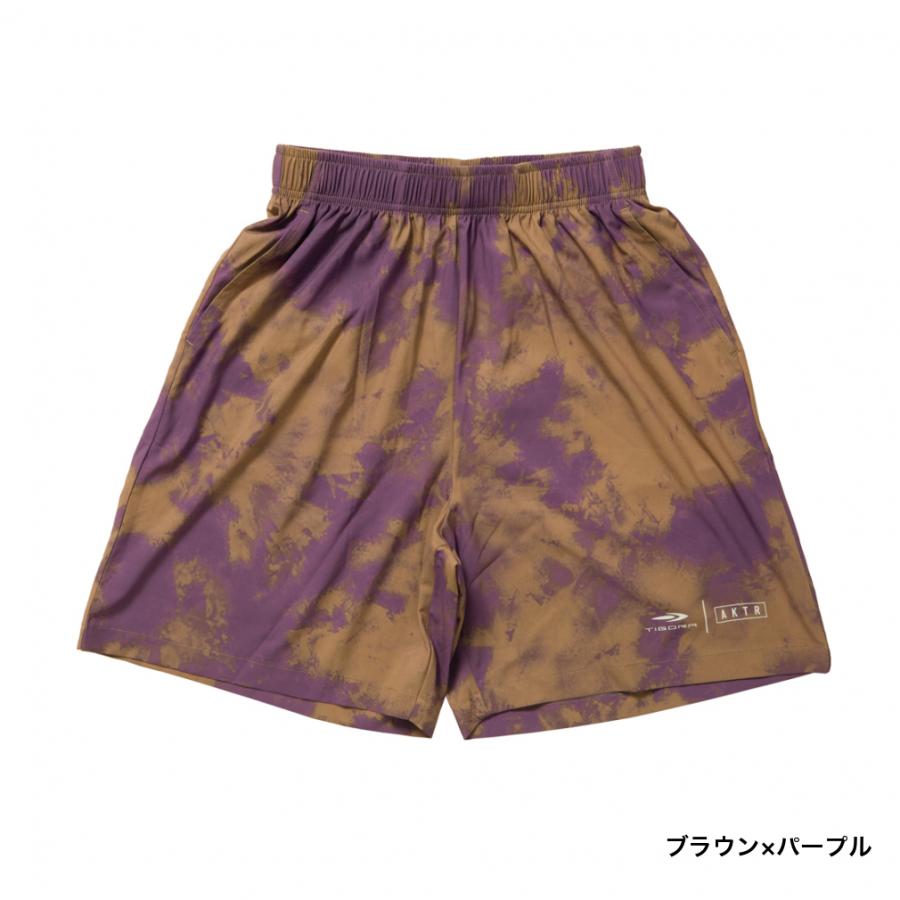 AKTR & RSN ブラウン タイダイ パンツ ティゴラ アクター メンズ レディス バスケットボール ハーフパンツ TR