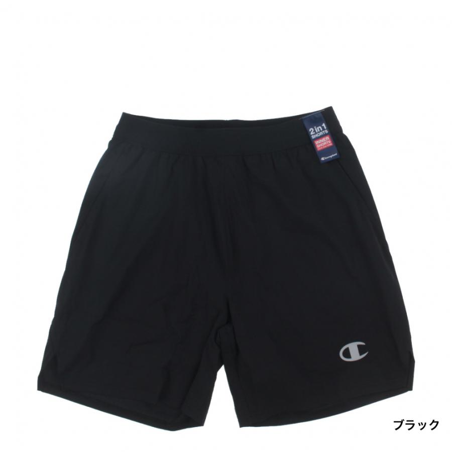 gamchu 背面鬼面 two-shot ハーフパンツ Champion（チャンピオン） メンズ レディス バスケットボール ハーフ