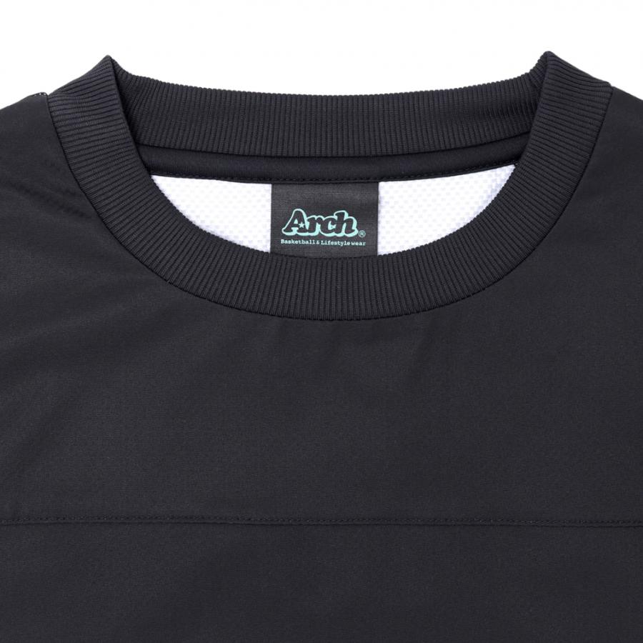 アーチ メンズ レディス バスケットボール パーカー college logo wind crewneck shirt T725 カレッジロゴ ウィンド クルーネックシャツ Archの画像