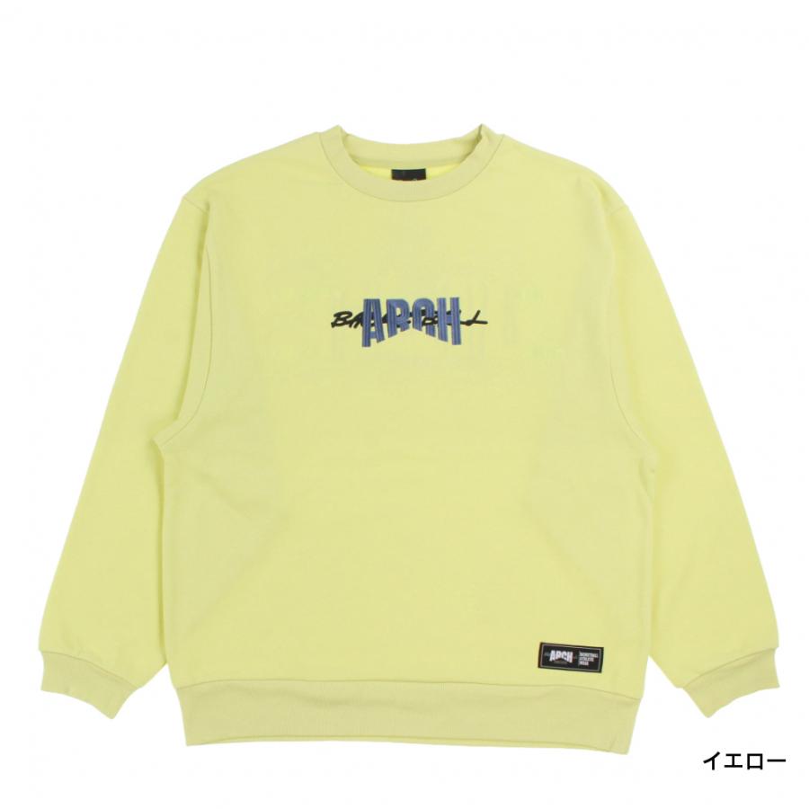 アーチ メンズ レディス バスケットボール トレーナー Arch rise up sweat crewneck T725 クルーネック スウェット Archの画像