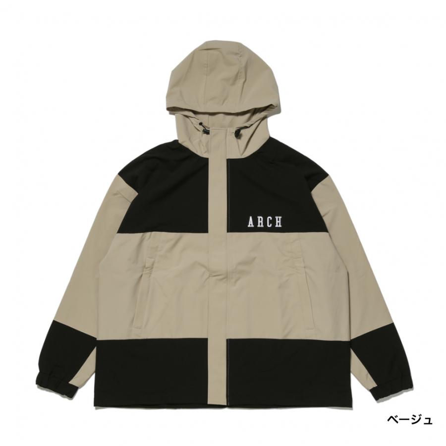 ARCH フード付きジャケット XL ベージュ マウンテンパーカー XL ベージュ ブルゾン ポケット付き フード付き