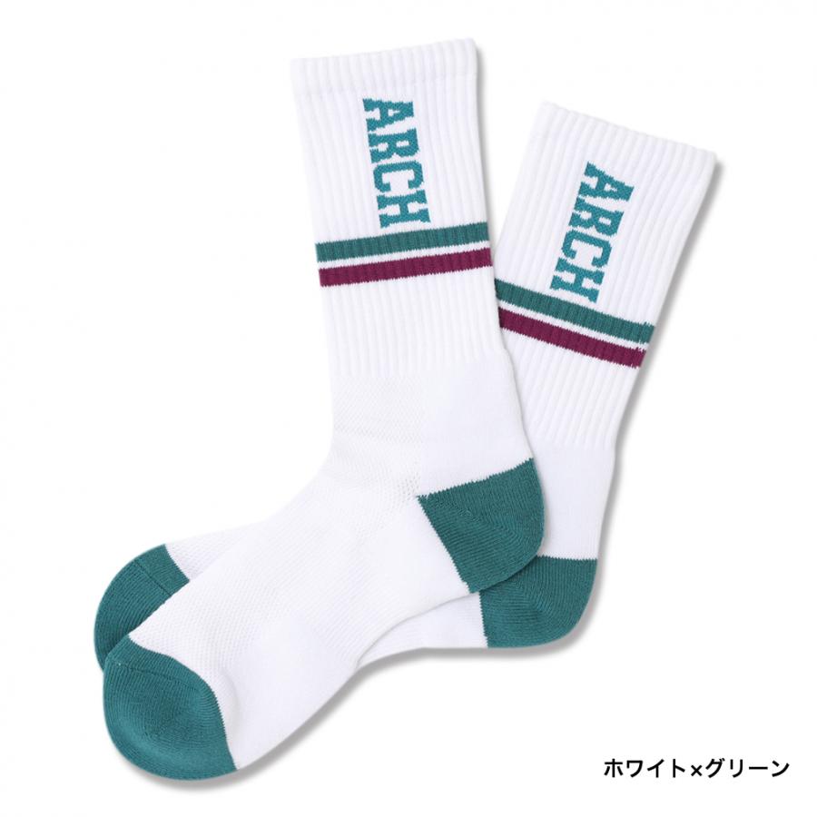 アーチ メンズ レディス バスケットボール ソックス drop line crew