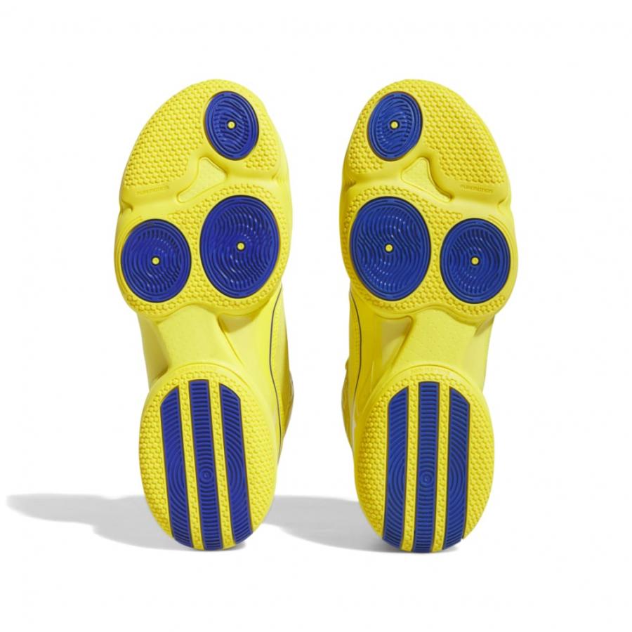 アディダス アディゼロ D・ローズ1 HQ1018 メンズ レディス バスケットボール シューズ バッシュ : イエロー×ブルー adidas アディダス シューズ イエロー×ブルー デリック バスケットボールが贈る