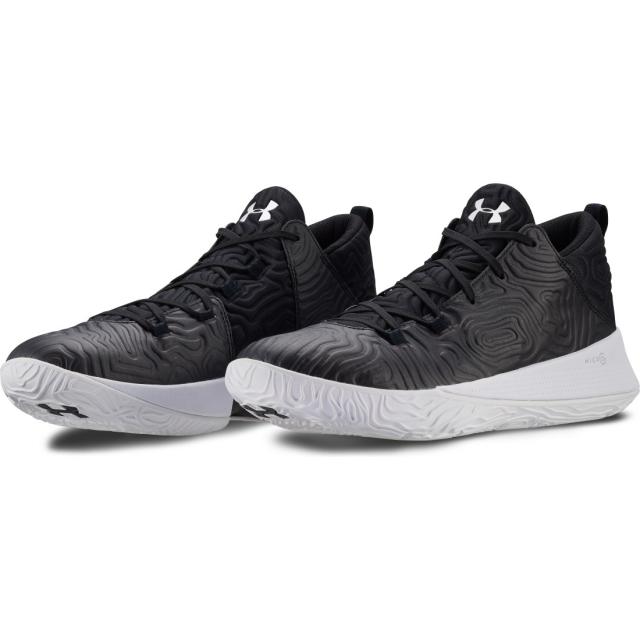 メーカー公式ショップ アンダーアーマー エスカレート Escalate メンズ バスケットボール シューズ バッシュ ブラック ホワイト 黒 Under Armour