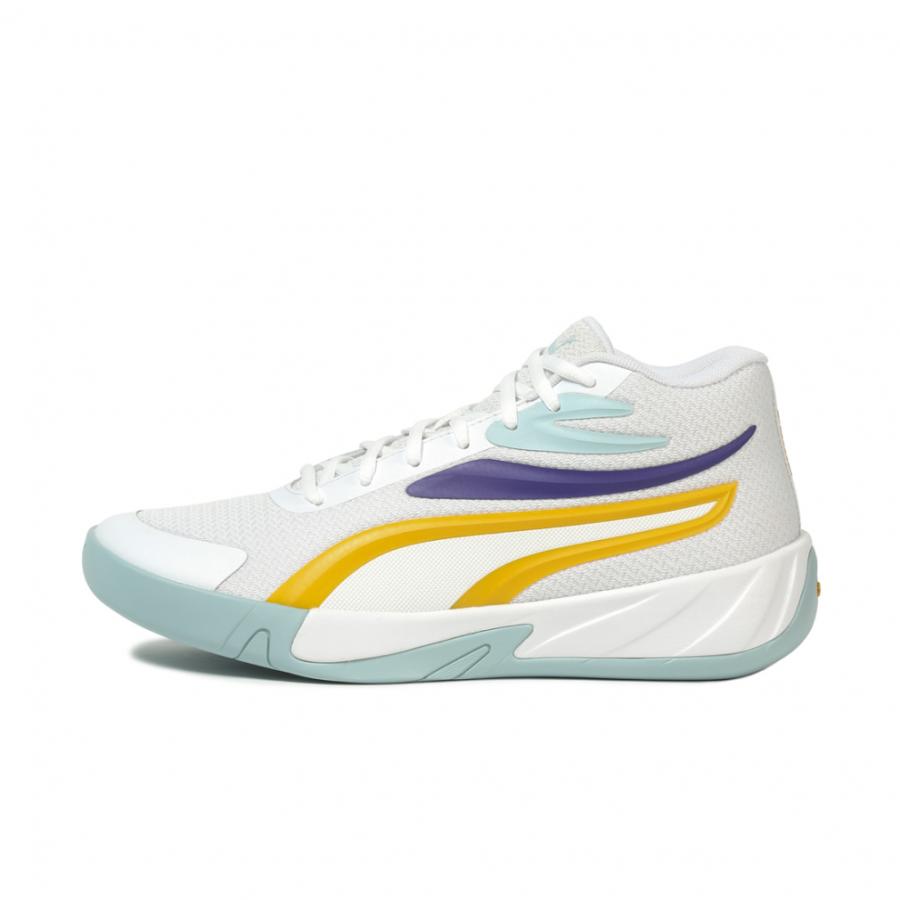 Puma バスケットボールシューズ ホワイト/パープル/イエロー Puma All-Pro Nitro - PassaSports.com