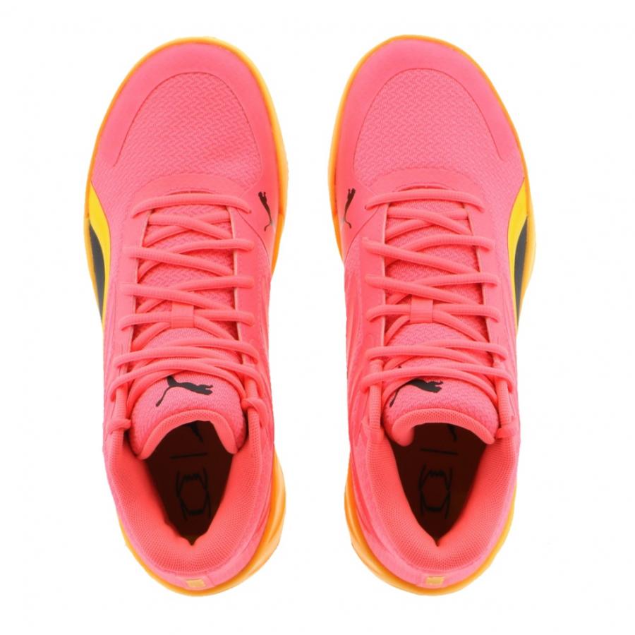 オレンジ/ピンク バスケットボールシューズ PUMA（プーマ） COURT PRO 310829 メンズ レディス バスケットボール