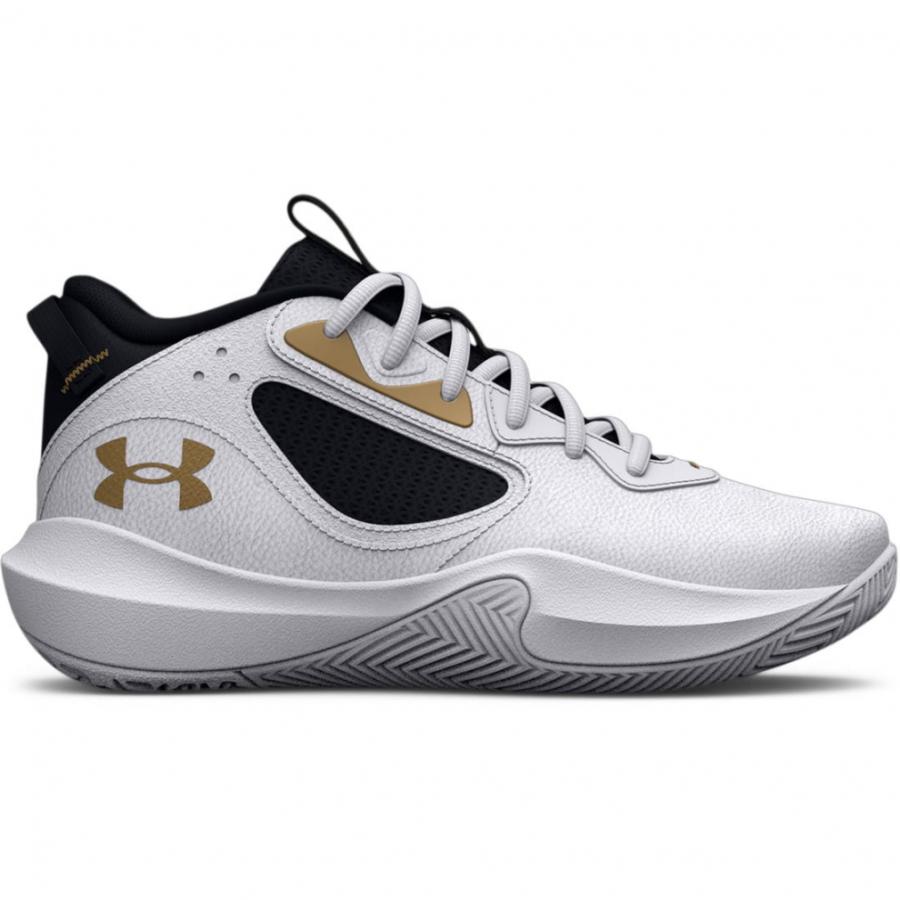 アンダーアーマー UA GS Lockdown 6 SYN 3026538 ジュニア キッズ・子供 バスケットボール シューズ バッシュ D : ホワイト×ブラック UNDER ARMOUR|alpen-group|02