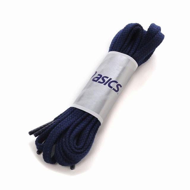 ASICS アシックス フラットシューレース太タイプ ネイビー 150cm