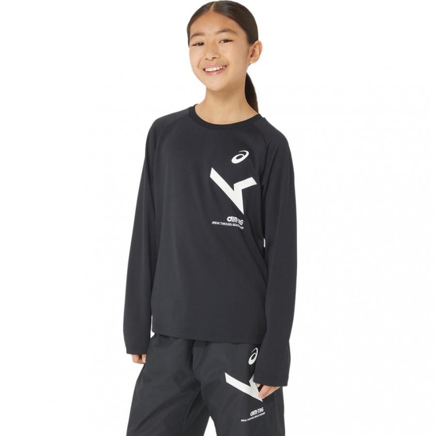 ASICS（アシックス） ジュニア バレーボール 吸汗速乾 長袖Tシャツ Jr