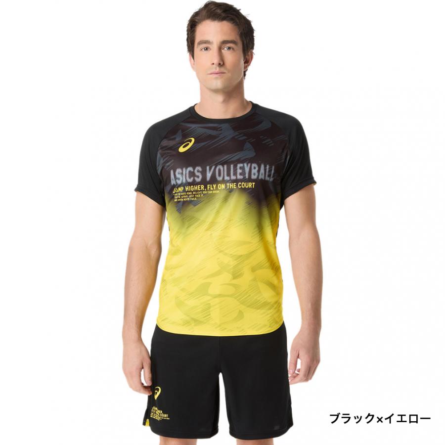 ASICS（アシックス） メンズ レディス バレーボール 半袖Tシャツ