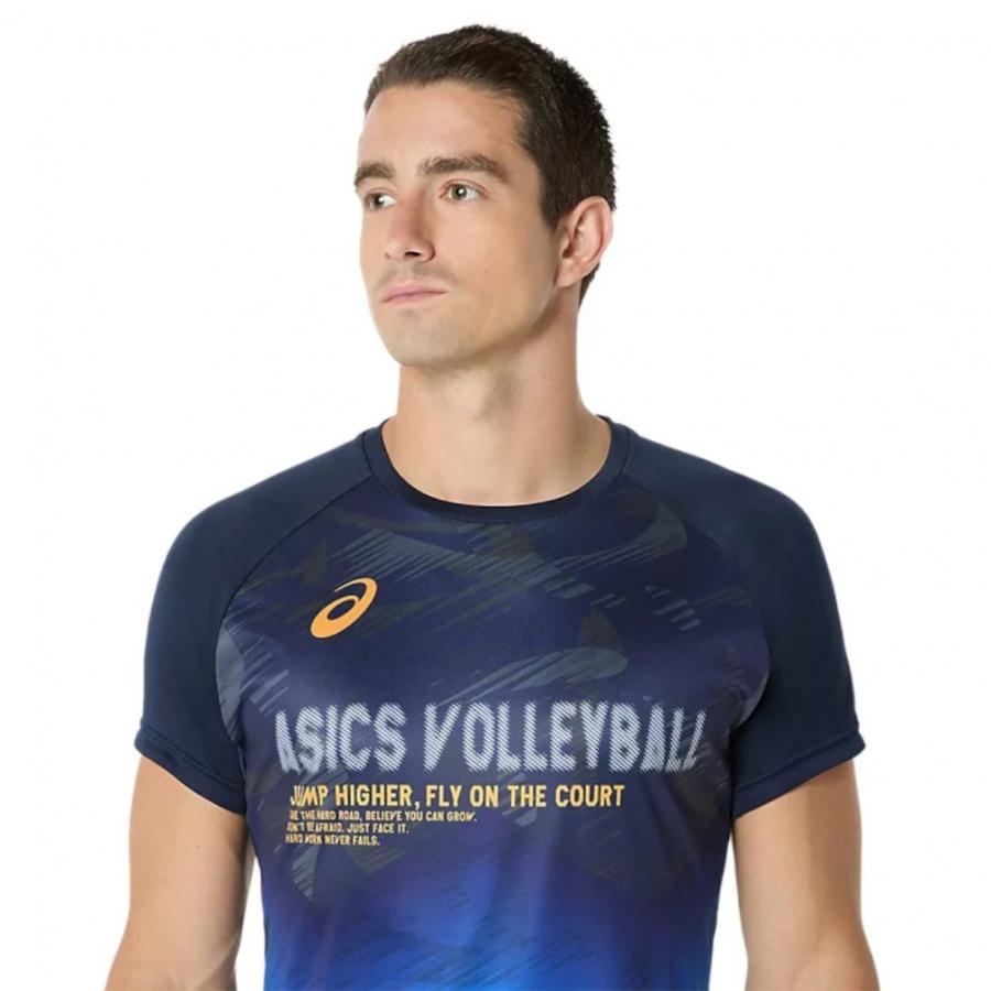 ASICS（アシックス） メンズ レディス バレーボール 半袖Tシャツ