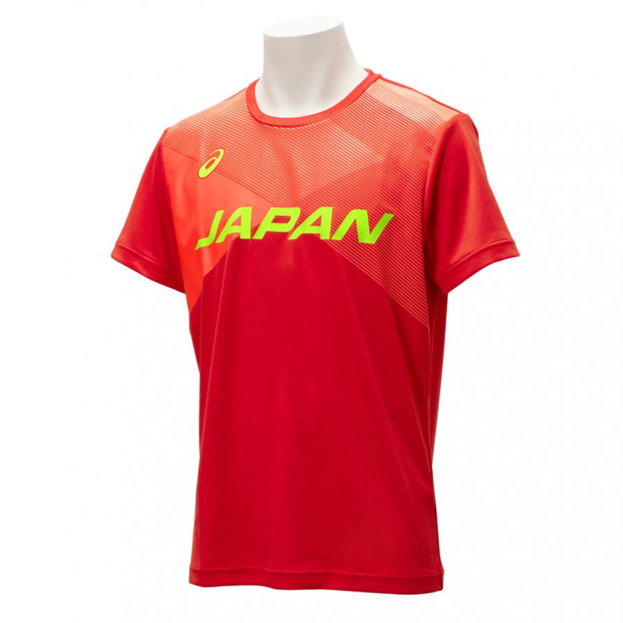 アシックス メンズ バレーボール 半袖 男子日本代表サイン応援tシャツ 53a151 レッド Asics4 290円 おしゃれ