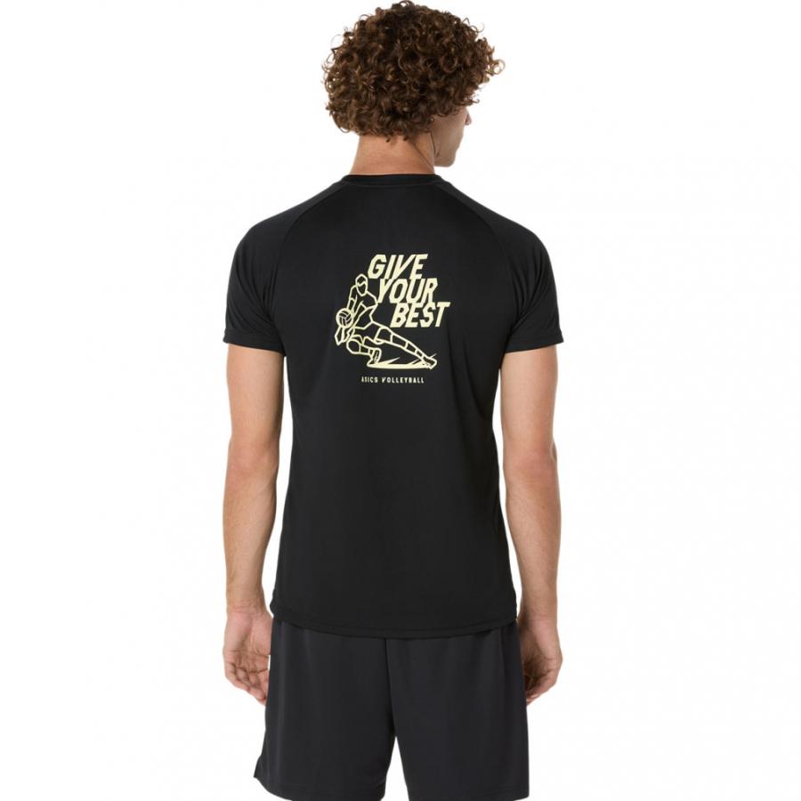 東レアローズ　バレーボール　アシックス Tシャツ ASICS（アシックス） メンズ レディス バレーボール 半袖Tシャツ