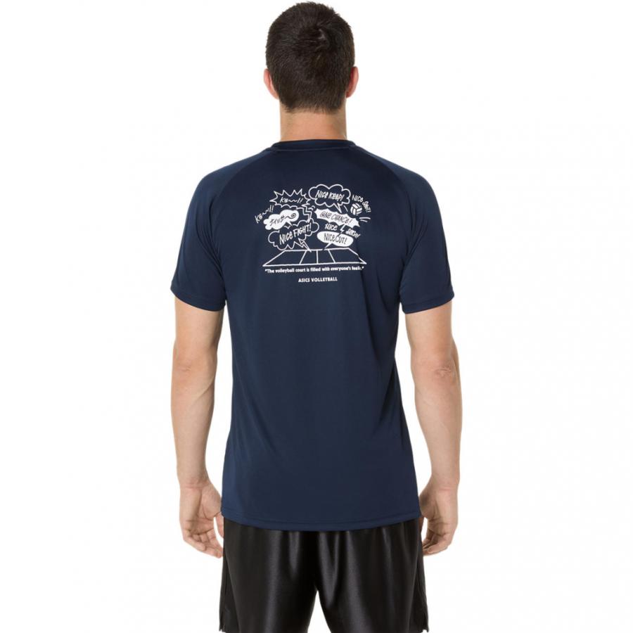 ASICS（アシックス） メンズ レディス バレーボール 半袖Tシャツ