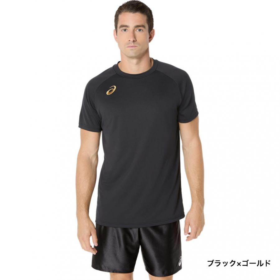 asics ブラック Tシャツ ダルビッシュライン 日常にスポーツスタイルを