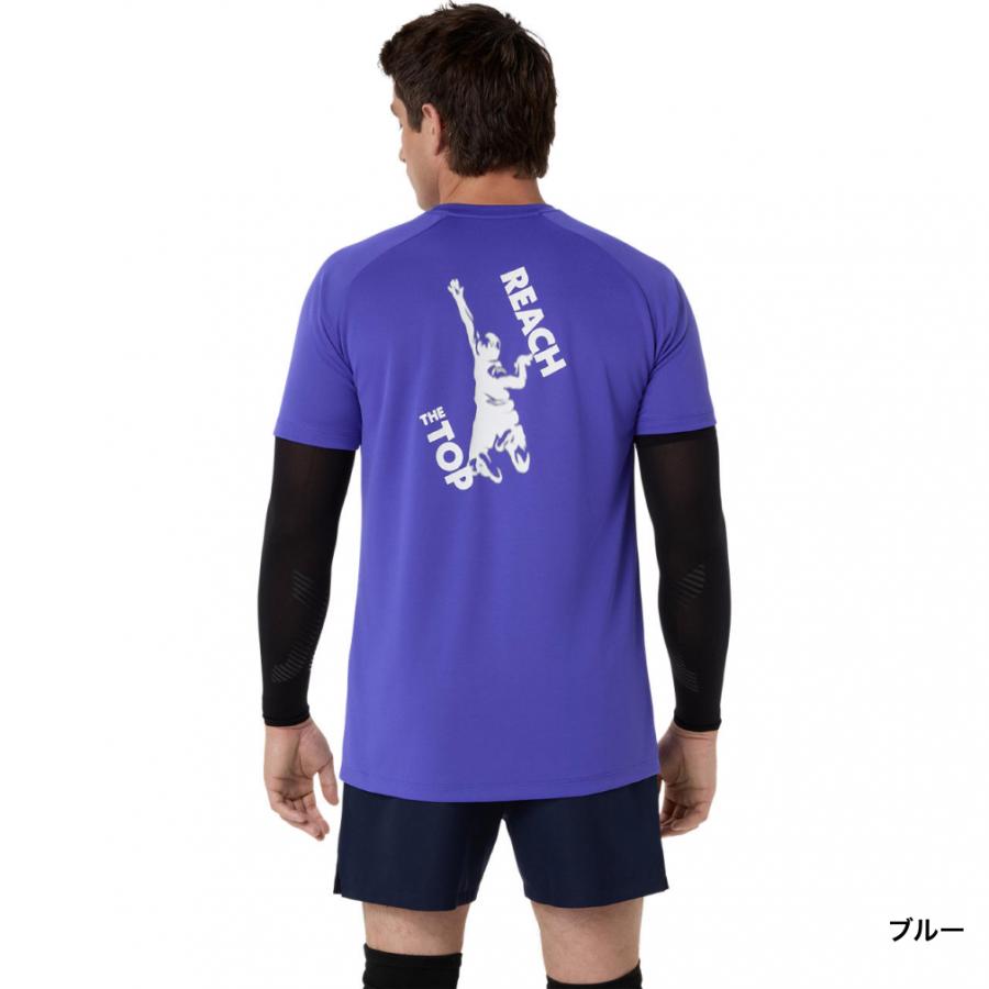 ASICS（アシックス） メンズ レディス バレーボール 半袖Tシャツ
