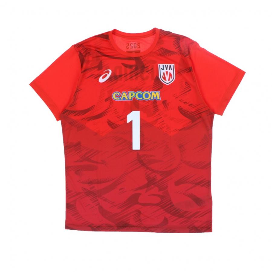 2025年 バレーボール男子日本代表 応援Tシャツ ユニフォーム 西田有志 L ASICS（アシックス） メンズ レディス バレーボール 半袖Tシャツ 2025