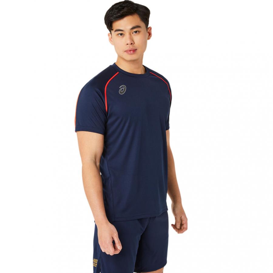 ASICS（アシックス） メンズ レディス バレーボール 半袖Tシャツ 半袖