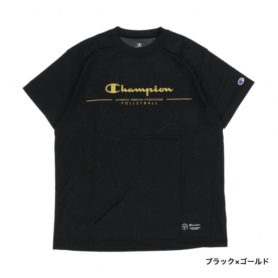 チャンピオン メンズ レディス バレーボール 半袖プラクティスシャツ 