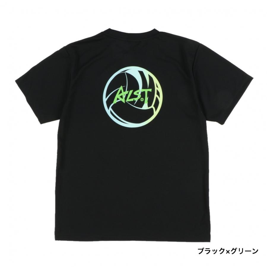 アルスト メンズ レディス バレーボール 半袖Tシャツ DRY Tシャツ BK