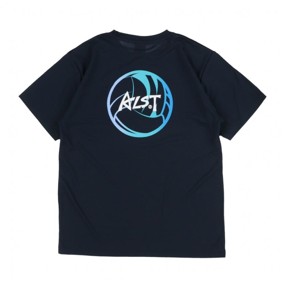アルスト メンズ レディス バレーボール 半袖Tシャツ DRY Tシャツ BK