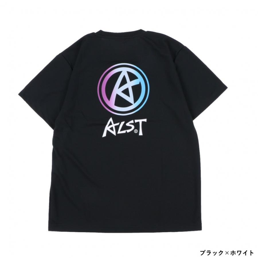 ALST XLサイズ 黒シャツ　Ｔシャツ　アルスト　バレーボール アルスト メンズ レディス バレーボール 半袖Tシャツ BACK GRADATION