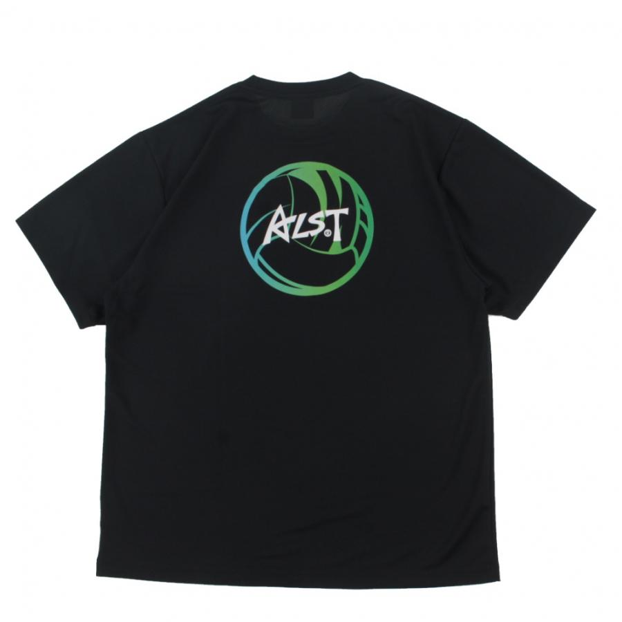 アルスト メンズ レディス バレーボール 半袖Tシャツ DRY Tシャツ BK