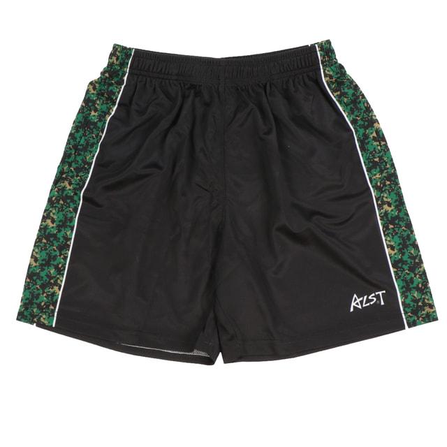 バレーボールパンツ ブラック/グリーン アルスト メンズ レディス バレーボール ハーフパンツ プラクティス