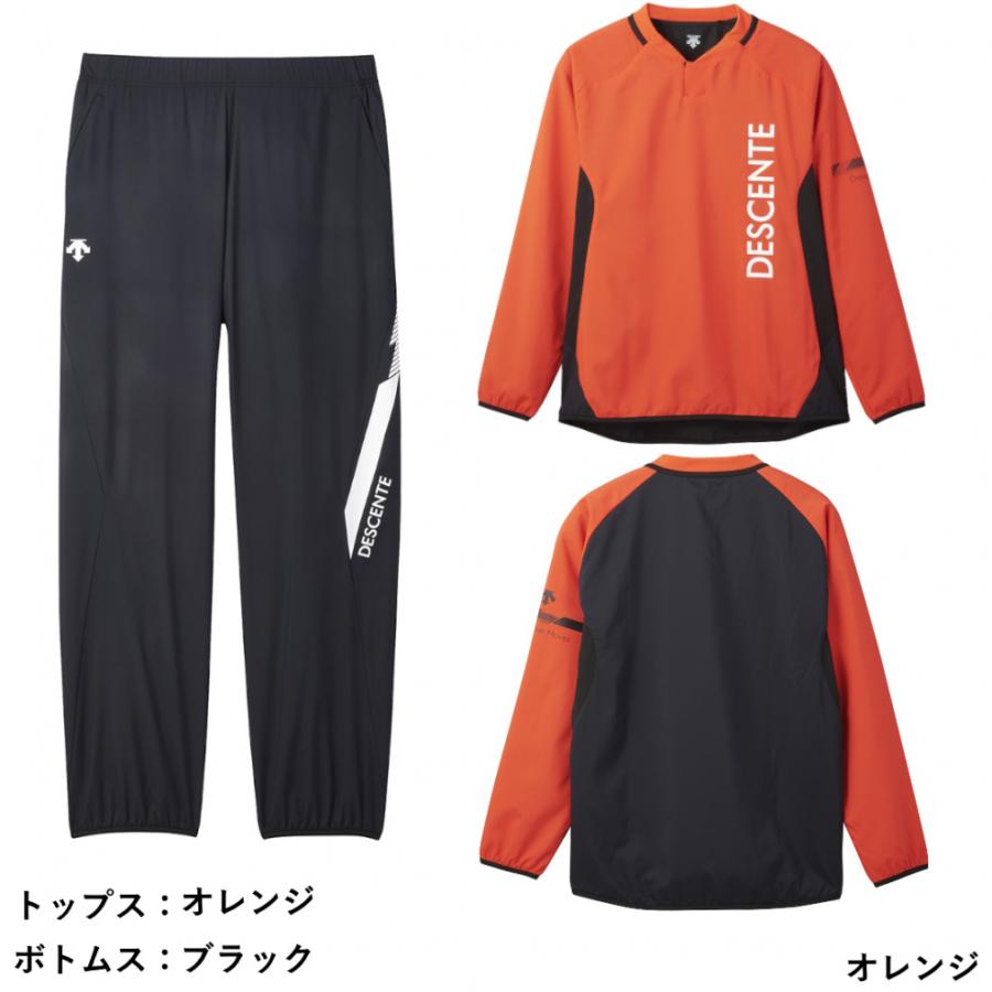DESCENTE スポーツウェアセット 黒とオレンジ　M セーターのみ DESCENTE GOLF デサント ユニセックス バレーボール トレーニング