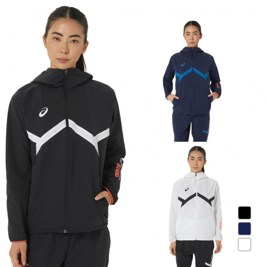 アシックス レディス バレーボール クロスジャケット AIM STRETCH CLOTH HOODY AIMストレッチクロスフーディー