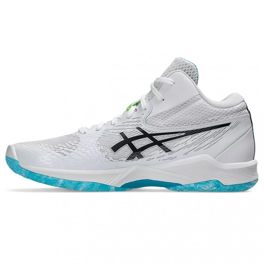 ASICS バレーボールシューズ ホワイト ASICS アシックス V-SWIFT FF MT 4 V-スイフト 1053A064 メンズ