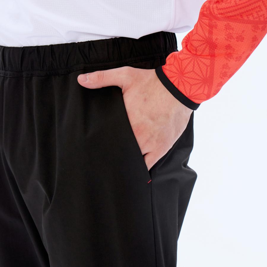 canterbury ウォームアップパンツ 黒 赤 カンタベリー メンズ ラグビー ウォームアップパンツ JAPAN R+