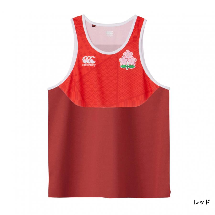 カンタベリー メンズ ラグビー ノースリーブシャツ JAPAN TRAINING TANKTOP ジャパントレーニングタンクトップ RW33720JH CANTERBURY｜alpen-group｜02