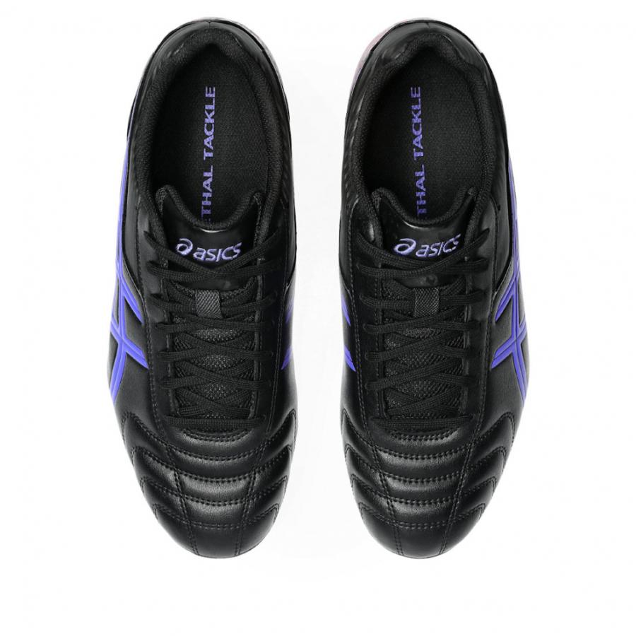 ASICS ラグビーシューズ ブラック/ブルー ASICS（アシックス） LETHAL TACKLE リーサル タックル 1111A263