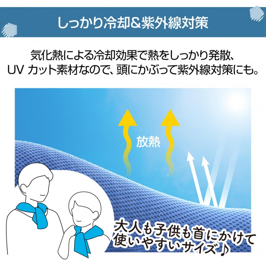 ティゴラ 冷感タオル 冷却タオル メッシュタオル 気化熱 ボトル付 抗菌
