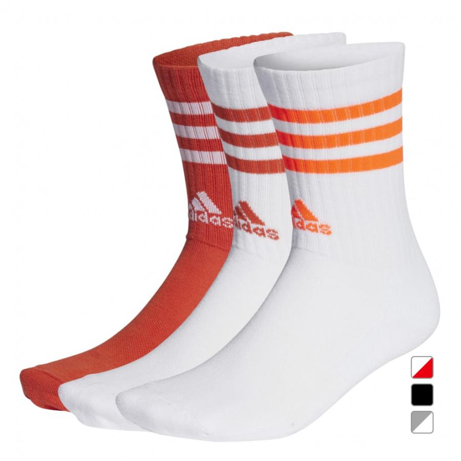 adidas アディダス ソックス 靴下 SPW クッション3ストライプ 3P