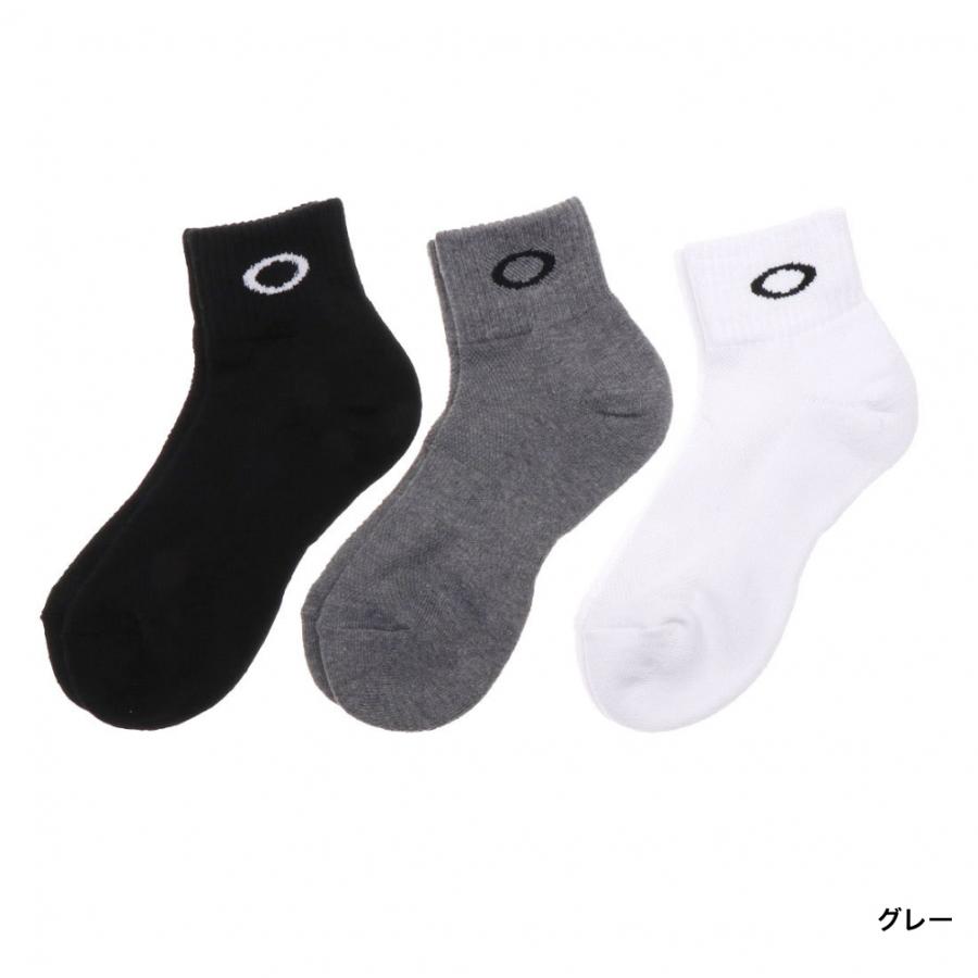 オークリー 3P シュート丈 ソックス SOCKS (93238JP-10) 3足組 靴下 OAKLEY｜alpen-group｜02