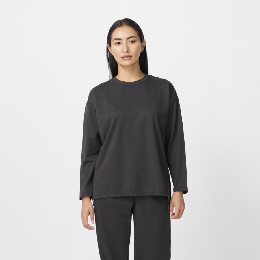 TIGORA レディースXL スリープウェア グレー　リカバリーウェア TIGORA（ティゴラ） レディース 長袖 インナーシャツ TIGORASLEEP