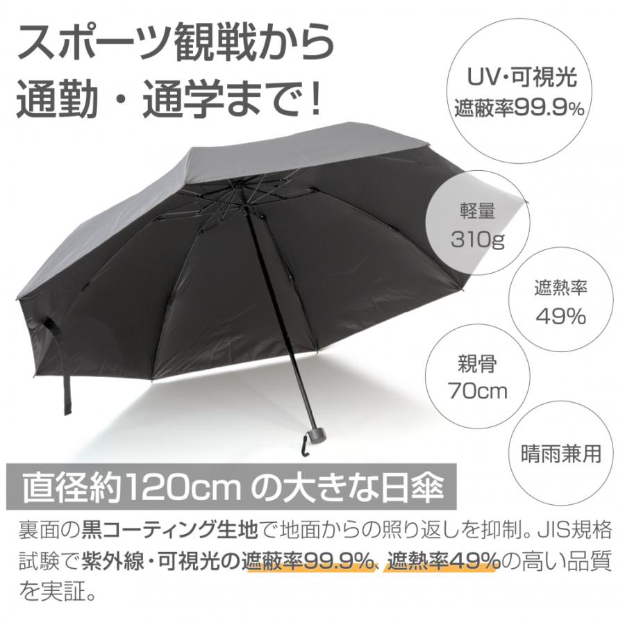 TIGORA（ティゴラ） 折り畳み 折りたたみ 傘 晴雨兼用 日傘 男性 大型