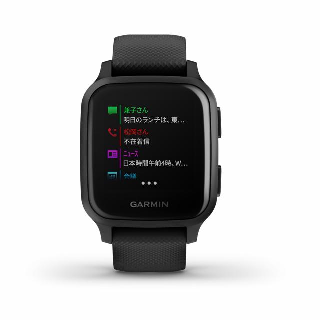 GARMIN（ガーミン） Venu Sq Music Black/Slate 0100242670 スマート