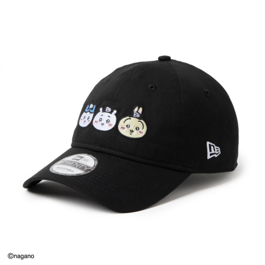 ちいかわ ニューエラ　ニット帽NEW ERA® 黒・グレー・ピンク、3色セット 59FIFTY ちいかわ / キャラALL OVER ブラック | ニューエラオンライン