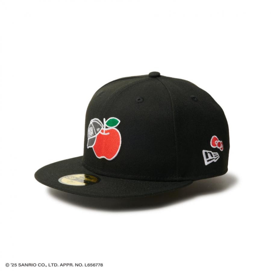 NEW ERA（ニューエラ） キャップ 59FIFTY HELLO KITTY リンゴ ブラック