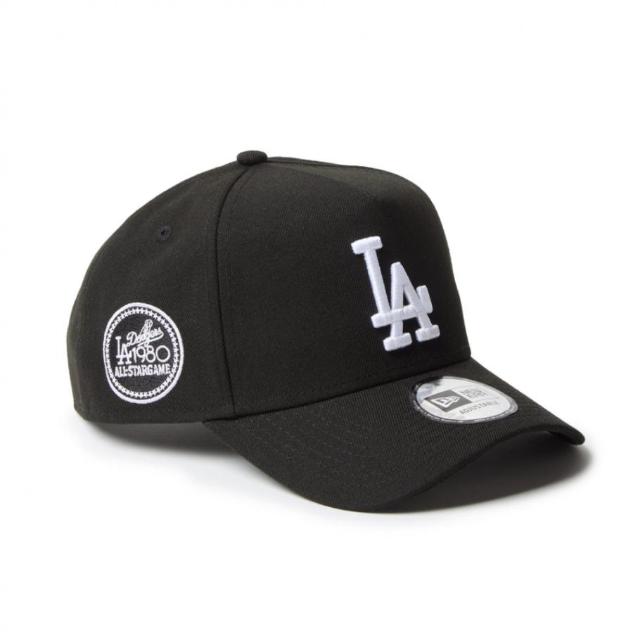 海外限定 ニューエラ 9Forty A-Frame ドジャース 50周年記念 NEW ERA（ニューエラ） キャップ 9FORTY A-Frame MLB Black ＆ White