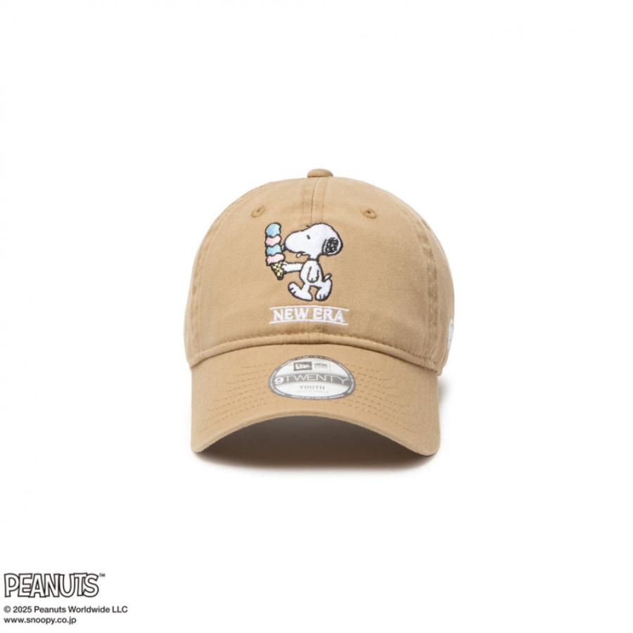 NEW ERA（ニューエラ） Youth 9TWENTY PEANUTS アイスクリーム カーキ