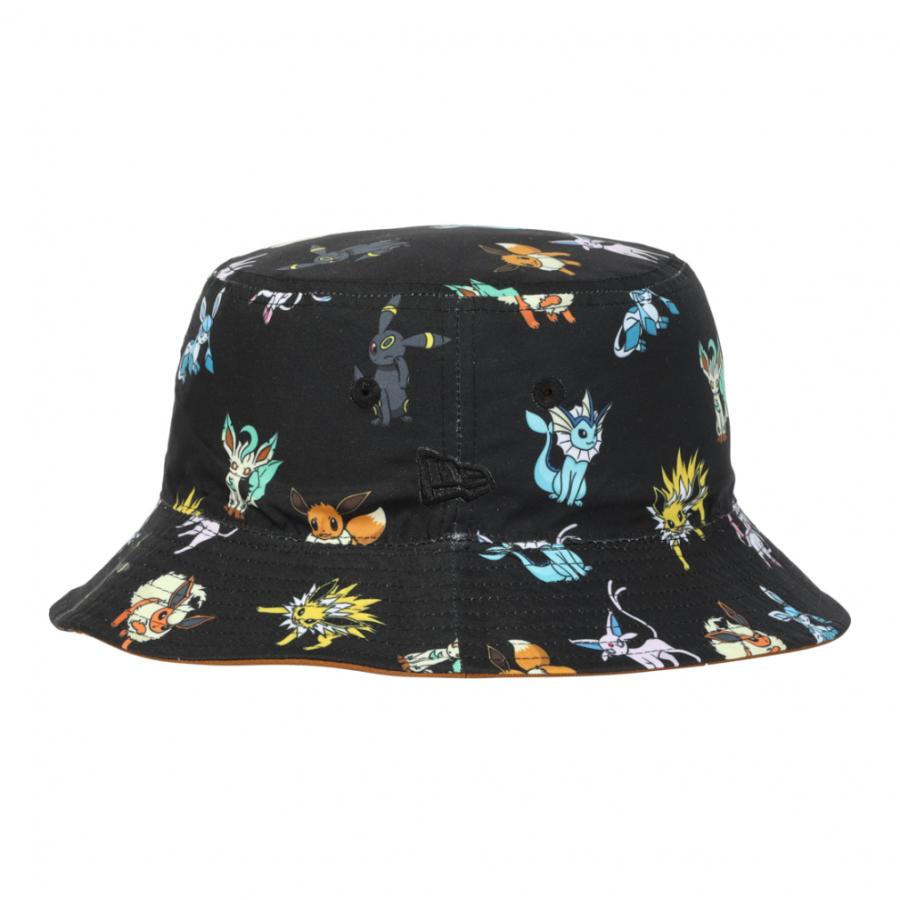 ニューエラ バケットハット ポケモン セット NEW ERA ニューエラ ハット BUCKET01 POKEMON EEVEE FRIENDS BLK
