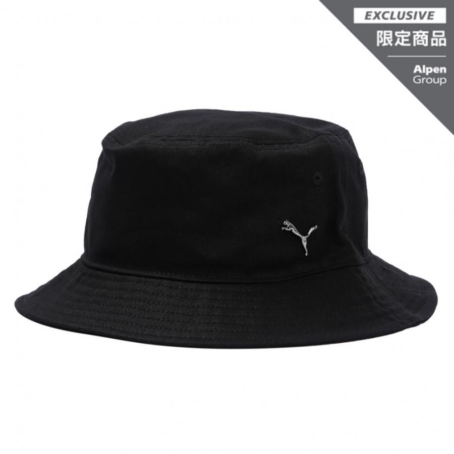 PUMA プーマ メタルキャットロゴ バケットハット 024717 01 帽子 PUMA プーマ メタルキャットロゴ バケットハット 024717 01 帽子
