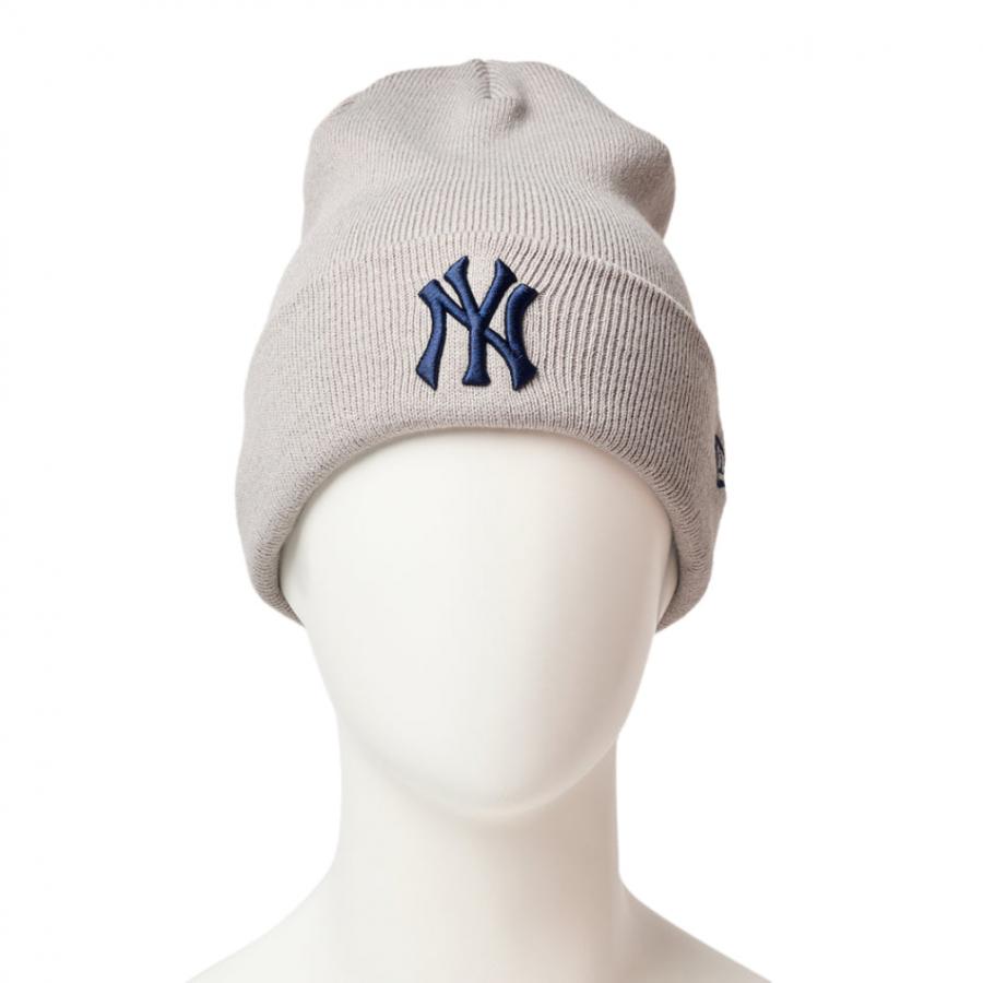 韓国限定！MLB NYロゴ刺繍 ホワイトニット帽 セール】【日本未発売/WEB限定】MLB KOREA(エムエルビーコリア)/ワン