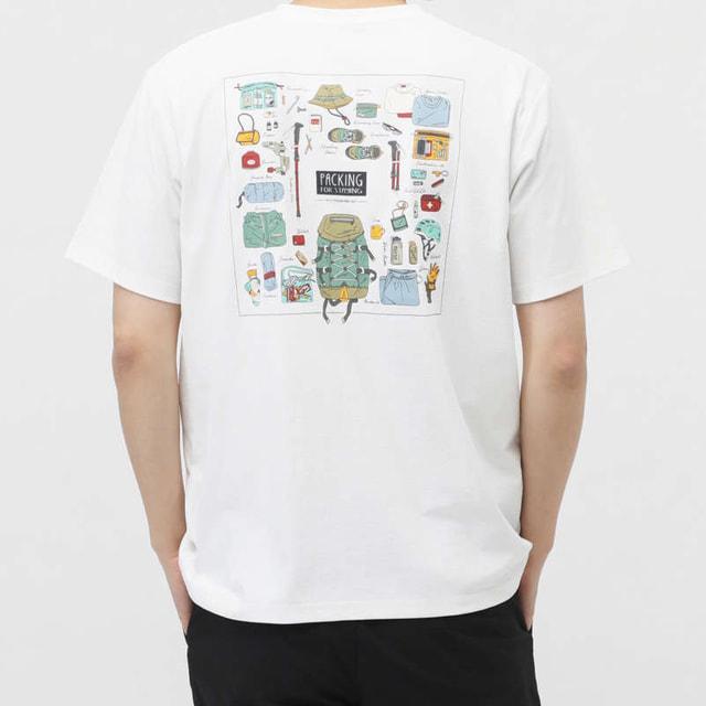 TIGORA（ティゴラ） メンズ アウトドア 半袖Tシャツ グラフィック半袖T
